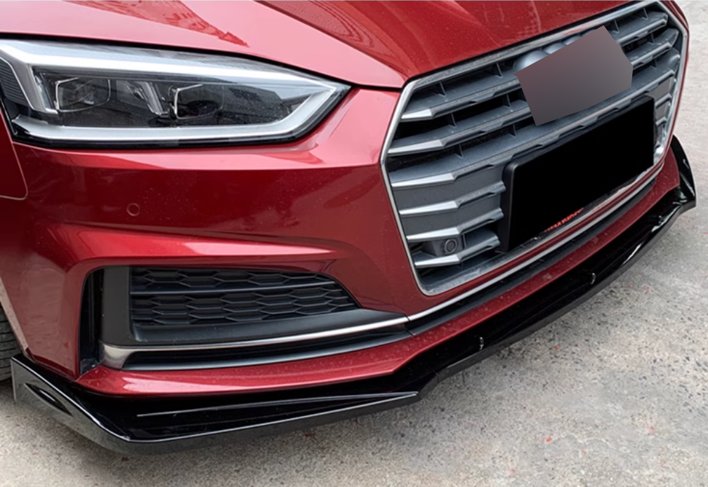 ✔️SPLITTER ANTERIORE ADATTO PER ⭐AUDI A5 F5 17-24⭐CARBON NERO✔️