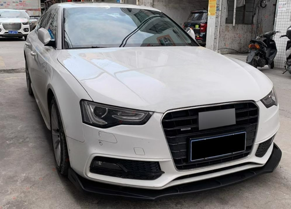 ⚡SPLITTER ANTERIORE ADATTO PER ⭐AUDI A5 8T 11-16⭐CARBON NERO⚡