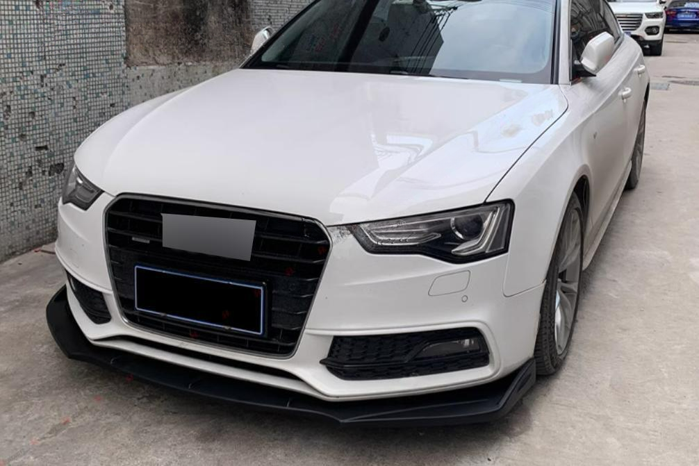 ⚡SPLITTER ANTERIORE ADATTO PER ⭐AUDI A5 8T 11-16⭐CARBON NERO⚡