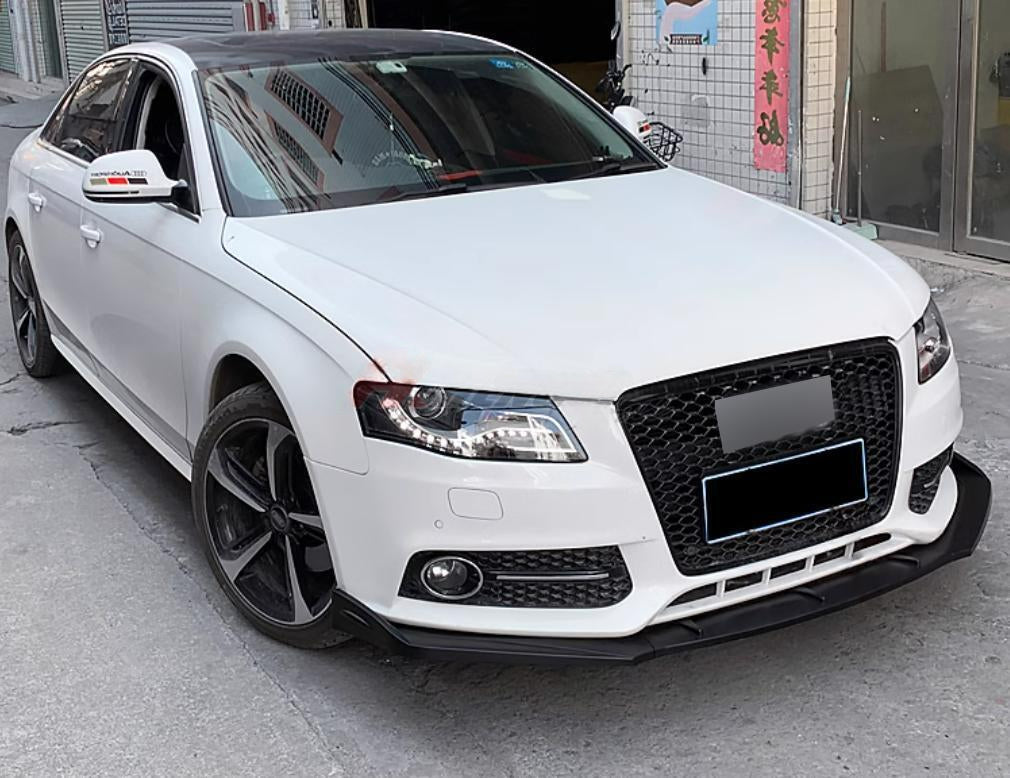 ⚡FRONT SPLITTER SUITABLE FOR ⭐AUDI A4 B8 08-15⭐CARBON BLACK⚡