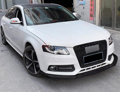 ⚡FRONT SPLITTER SUITABLE FOR ⭐AUDI A4 B8 08-15⭐CARBON BLACK⚡