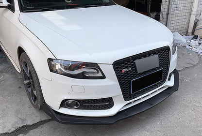 ⚡FRONT SPLITTER SUITABLE FOR ⭐AUDI A4 B8 08-15⭐CARBON BLACK⚡
