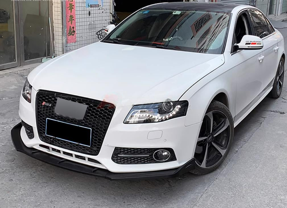 ⚡FRONT SPLITTER SUITABLE FOR ⭐AUDI A4 B8 08-15⭐CARBON BLACK⚡