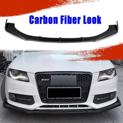 ⚡FRONT SPLITTER SUITABLE FOR ⭐AUDI A4 B8 08-15⭐CARBON BLACK⚡