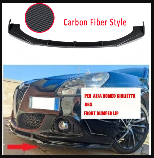 🔥SPLITTER ANTERIORE ALFA ROMEO GIULIETTA 940 CARBON FIBER LOOK🔥