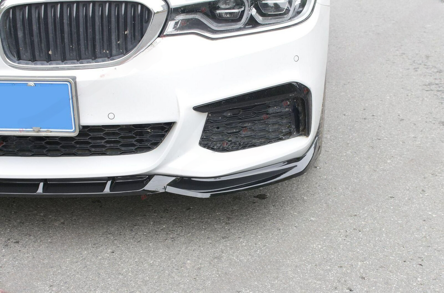 🔥FRONT SPLITTER SUITABLE FOR BMW 5 SERIES G30 G31 2017-2019 BLACK 🔥