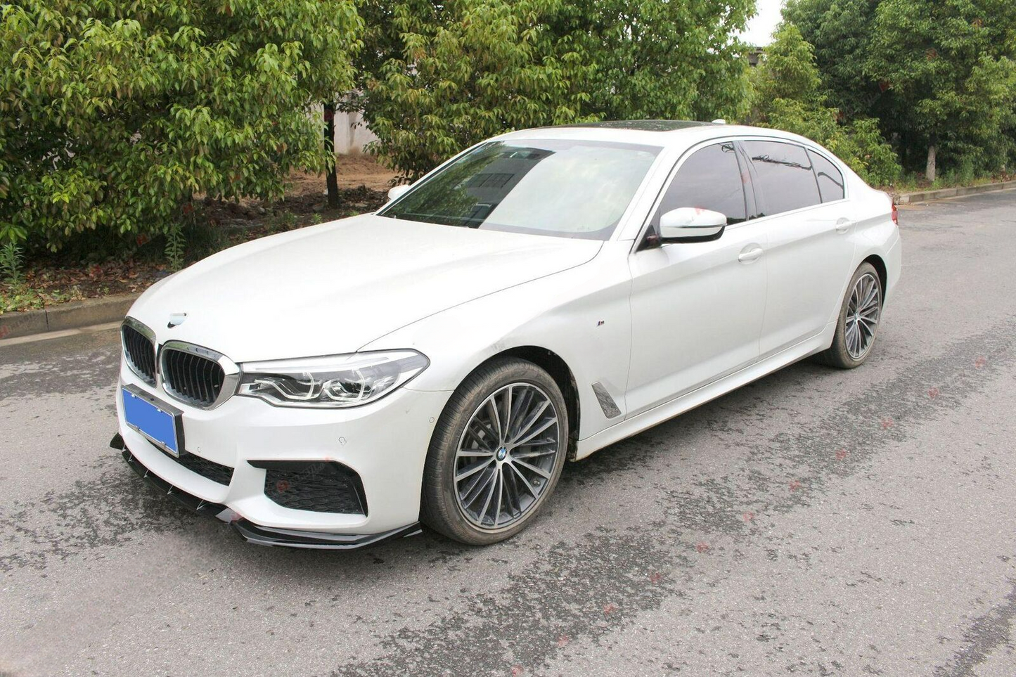 🔥FRONT SPLITTER SUITABLE FOR BMW 5 SERIES G30 G31 2017-2019 BLACK 🔥