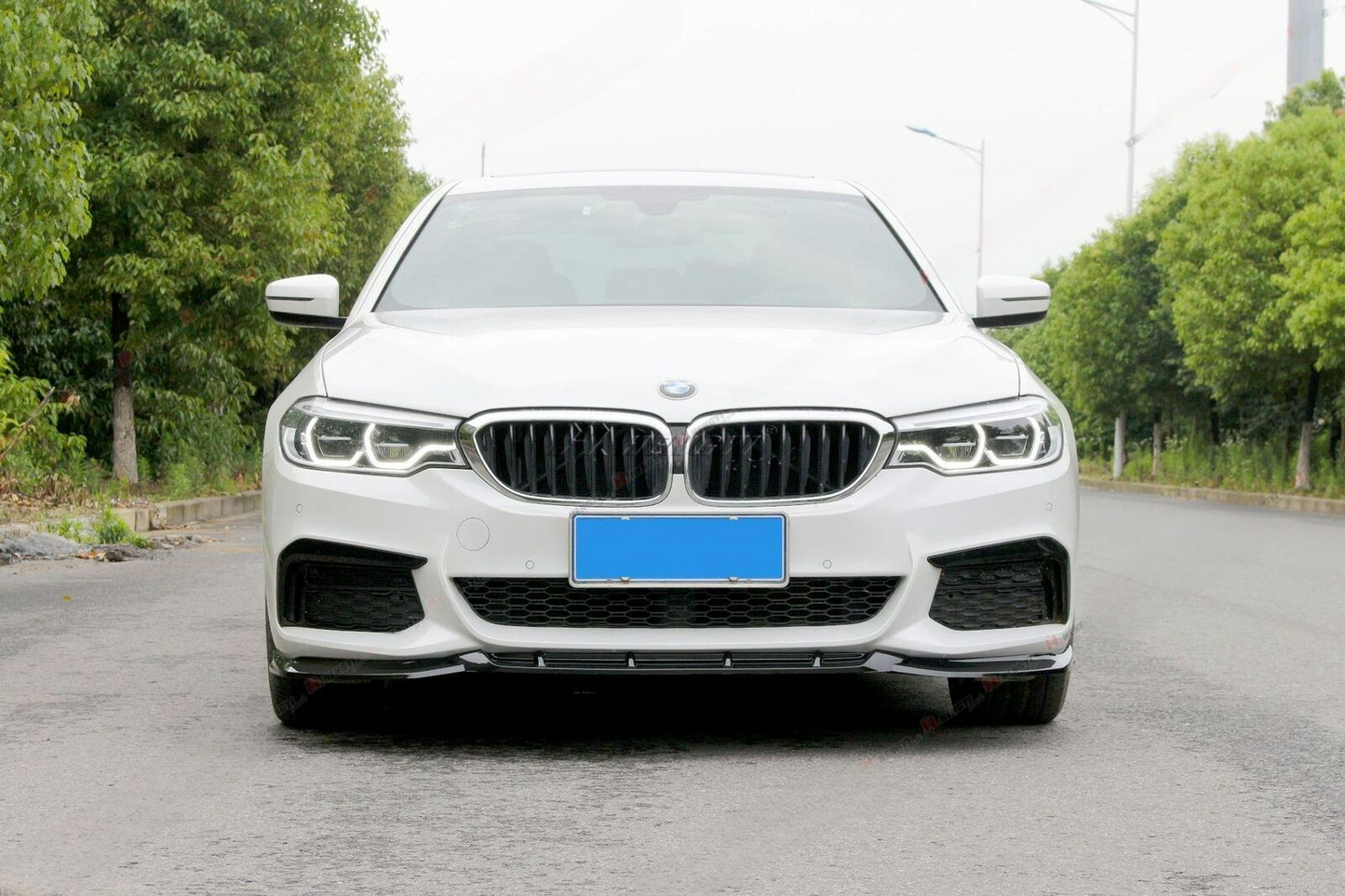 🔥FRONT SPLITTER SUITABLE FOR BMW 5 SERIES G30 G31 2017-2019 BLACK 🔥