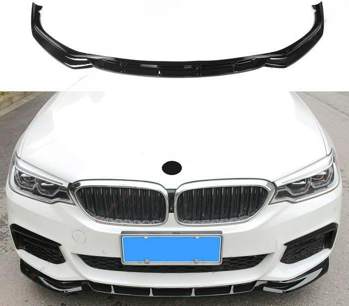 🔥FRONT SPLITTER SUITABLE FOR BMW 5 SERIES G30 G31 2017-2019 BLACK 🔥