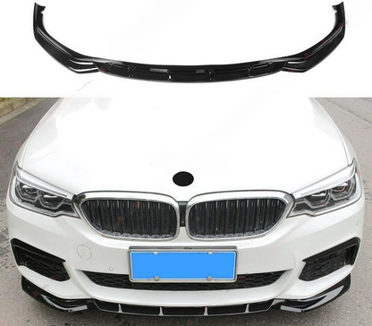 🔥FRONT SPLITTER SUITABLE FOR BMW 5 SERIES G30 G31 2017-2019 BLACK 🔥