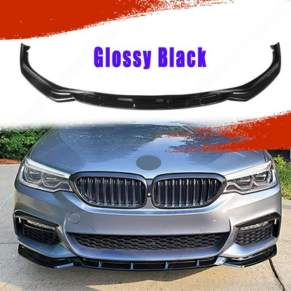 🔥FRONT SPLITTER SUITABLE FOR BMW 5 SERIES G30 G31 2017-2019 BLACK 🔥