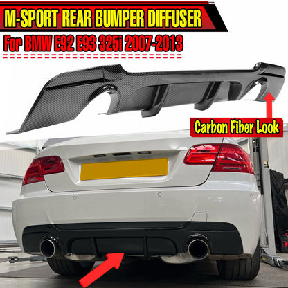 🔥DIFFUSORE POSTERIORE M PACK ADATTO PER BMW SERIE 3 E92 E93 2006-2013🔥