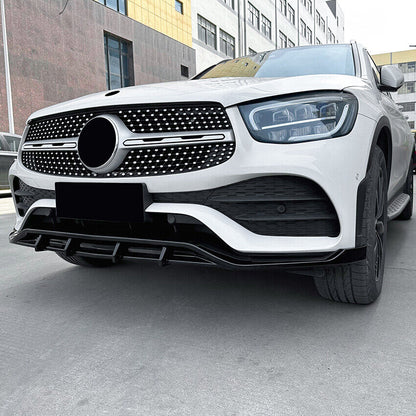 🔥SPLITTER SUITABLE FOR MERCEDES GLC CLASS C253 X253 GLOSSY BLACK🔥