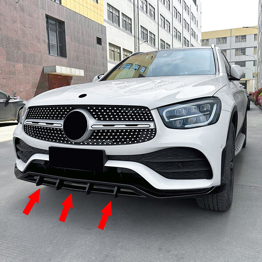 🔥SPLITTER SUITABLE FOR MERCEDES GLC CLASS C253 X253 GLOSSY BLACK🔥