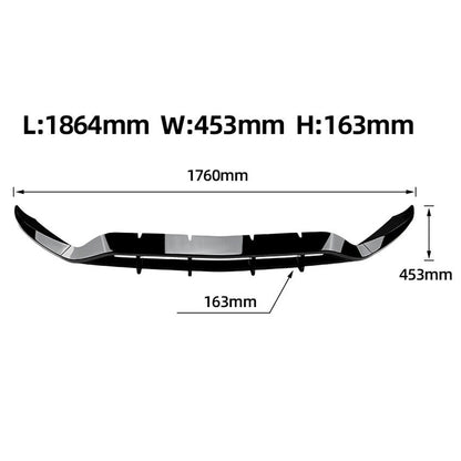 🔥SPLITTER SUITABLE FOR MERCEDES GLC CLASS C253 X253 GLOSSY BLACK🔥