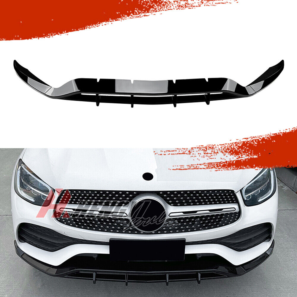 🔥SPLITTER SUITABLE FOR MERCEDES GLC CLASS C253 X253 GLOSSY BLACK🔥