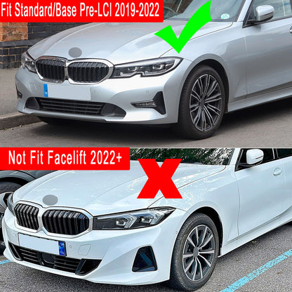 🔥SPLITTER ADATTO PER BMW SERIE 3 G20 G21 19-22 PRE-LCI NERO LUCIDO🔥