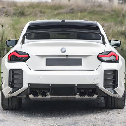 🔥AERO FLAPS POSTERIORI ADATTO PER BMW M2 G87 22+ NERO LUCIDO🔥