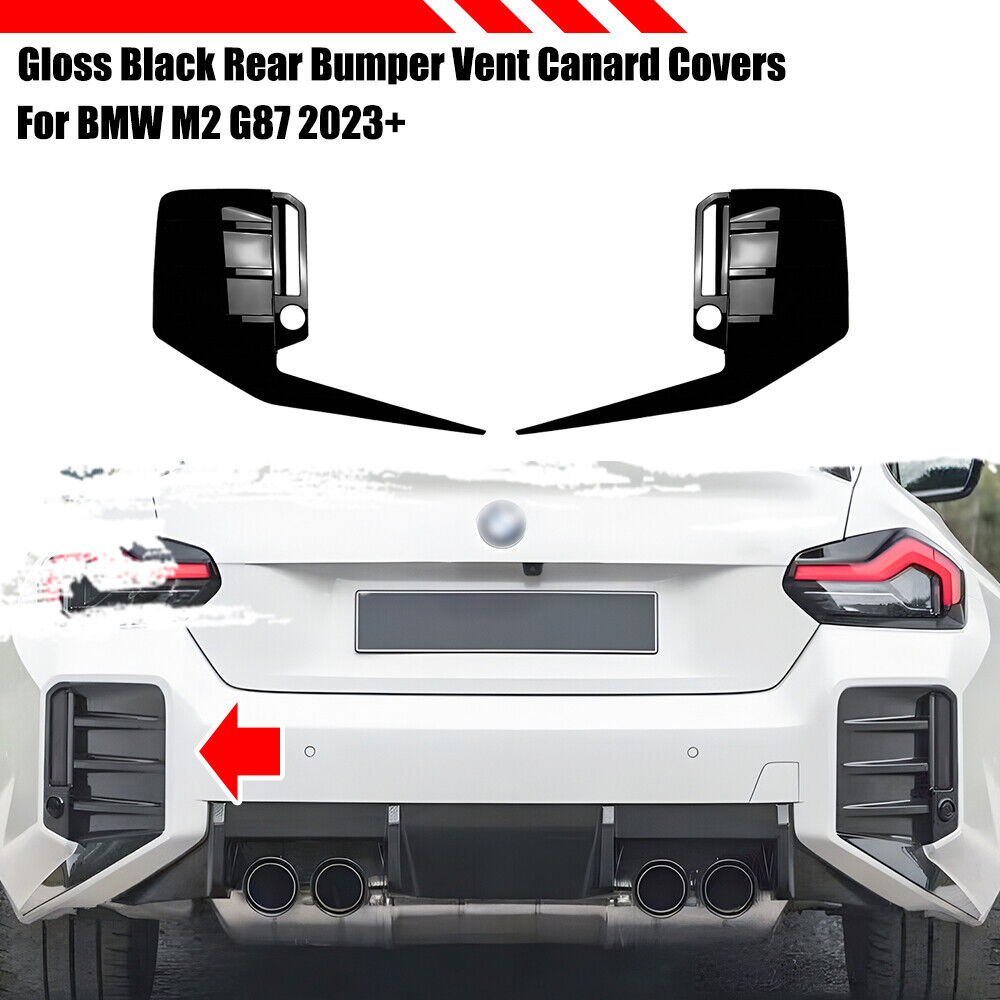 🔥AERO FLAPS POSTERIORI ADATTO PER BMW M2 G87 22+ NERO LUCIDO🔥