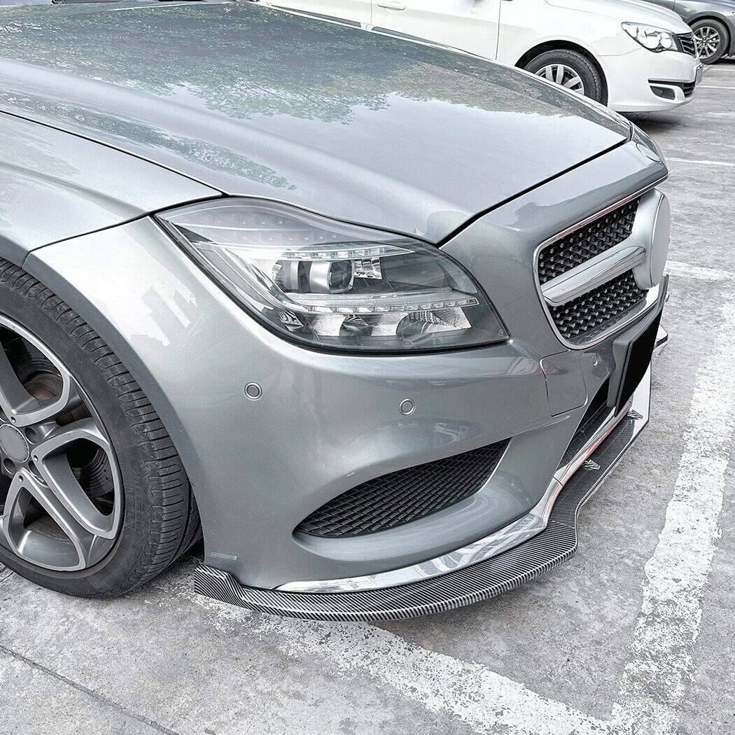 ✨SPLITTER ANTERIORI ADATTO PER MERCEDES C218 AMG LINE Carbon Nero✨