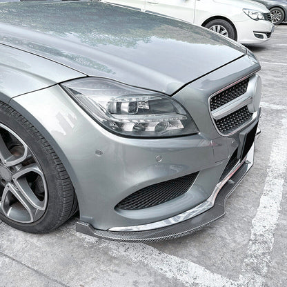✨SPLITTER ANTERIORI ADATTO PER MERCEDES C218 AMG LINE Carbon Nero✨