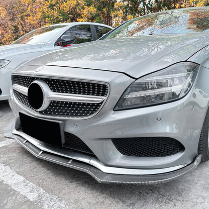 ✨SPLITTER ANTERIORI ADATTO PER MERCEDES C218 AMG LINE Carbon Nero✨