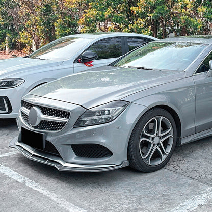 ✨SPLITTER ANTERIORI ADATTO PER MERCEDES C218 AMG LINE Carbon Nero✨