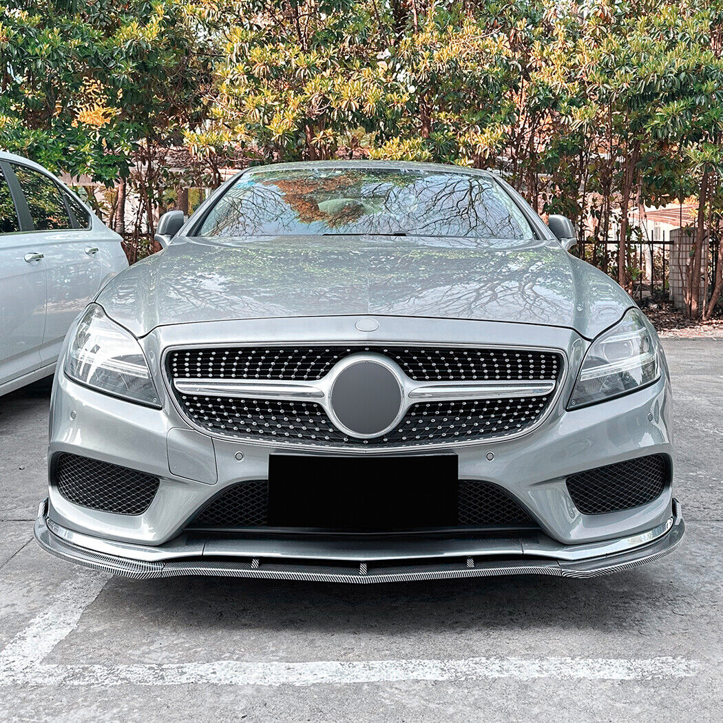 ✨SPLITTER ANTERIORI ADATTO PER MERCEDES C218 AMG LINE Carbon Nero✨