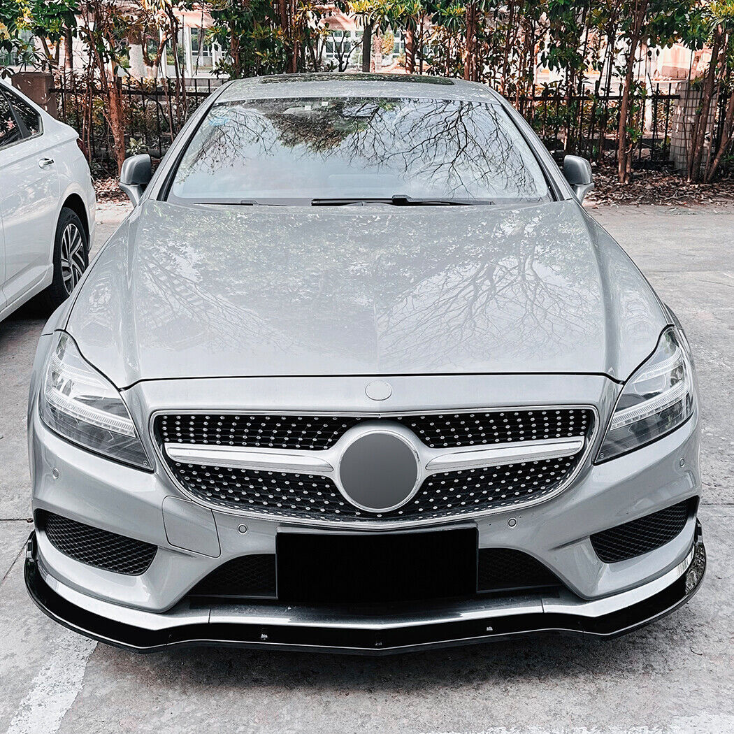 ✨SPLITTER ANTERIORI ADATTO PER MERCEDES C218 AMG LINE FACELIFT NERO LUCIDO✨