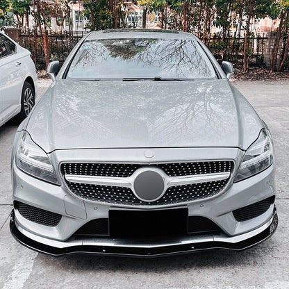 ✨SPLITTER ANTERIORI ADATTO PER MERCEDES C218 AMG LINE FACELIFT NERO LUCIDO✨