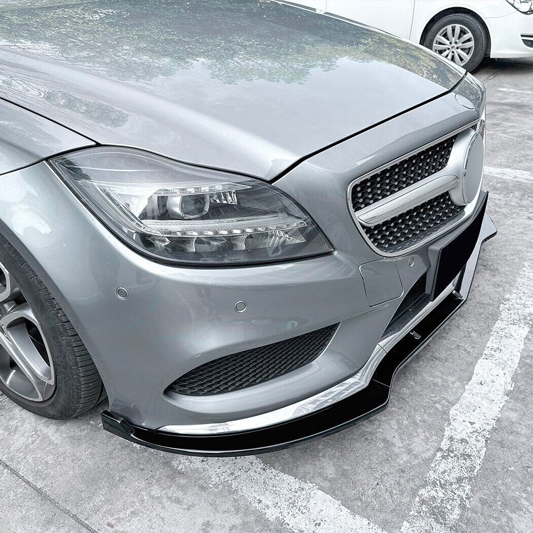 ✨SPLITTER ANTERIORI ADATTO PER MERCEDES C218 AMG LINE FACELIFT NERO LUCIDO✨