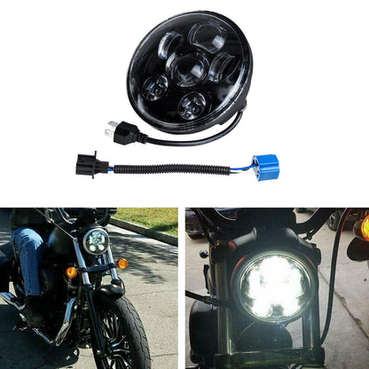 💫Fari Proiettore Hi-Lo Beam LED 5,75"" 5-3/4"" Principale Pollici Per Moto💫