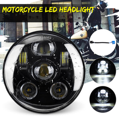 💫Fari Proiettore Hi-Lo Beam LED 5,75"" 5-3/4"" Principale Pollici Per Moto💫