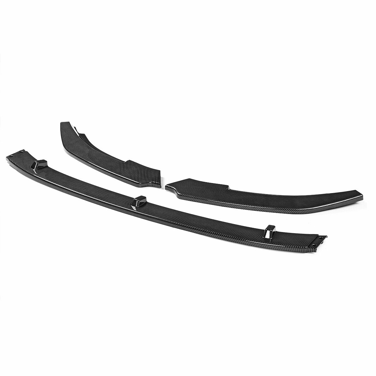 ⭐FRONT SPLITTER SUITABLE FOR VW GOLF 6 MK6 GTI 2010-13 CARBON BLACK⭐