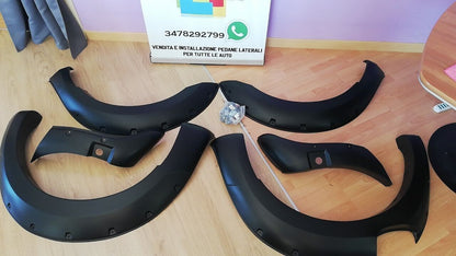 ✔️PARAFANGHI ADATTI PER FORD RANGER T8 2019-2022 NERO OPACO CON FORO SENSORE✔️