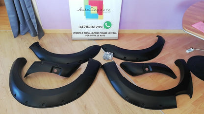 ✔️PARAFANGHI ADATTI PER FORD RANGER T8 2019-2022 NERO OPACO CON FORO SENSORE✔️