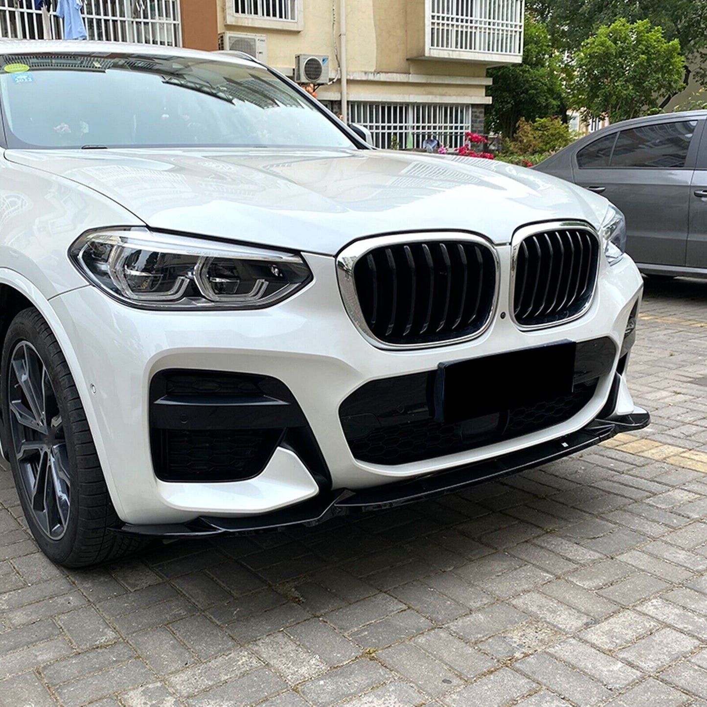 🩵SPOILER ADATTO PER BMW X3 G01 X4 G02 2018+ M SPORT NERO LUCIDO🩵