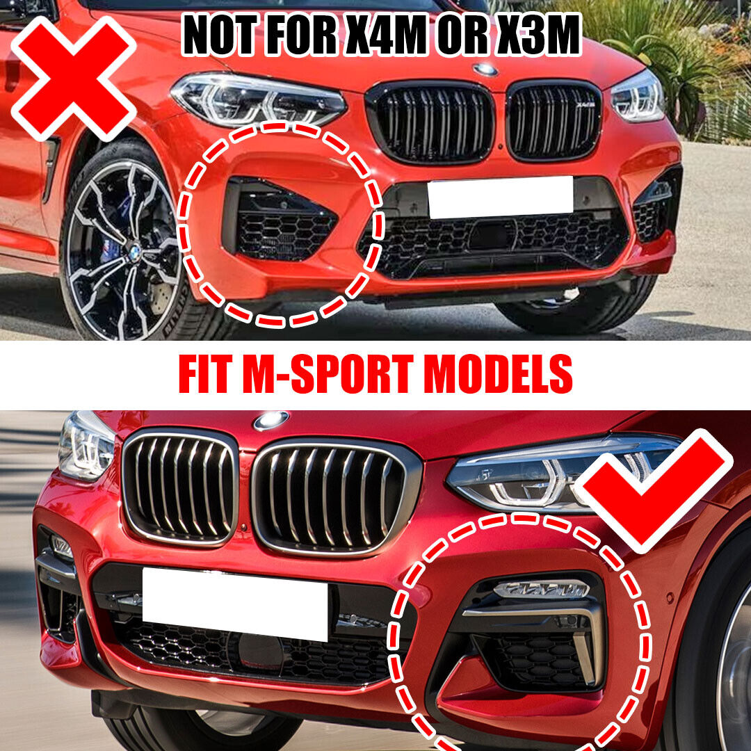 🩵SPOILER ADATTO PER BMW X3 G01 X4 G02 2018+ M SPORT NERO LUCIDO🩵