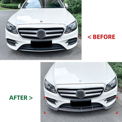⭐SPLITTER ADATTO MERCEDES CLASSE E W213 16-21 Carbon Nero⭐