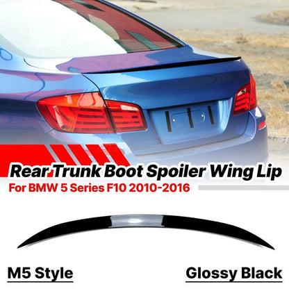 ⭐SPOILER ADATTO PER BMW 5 SERIE F10 2010-16 M5 STILE NERO LUCIDO⭐