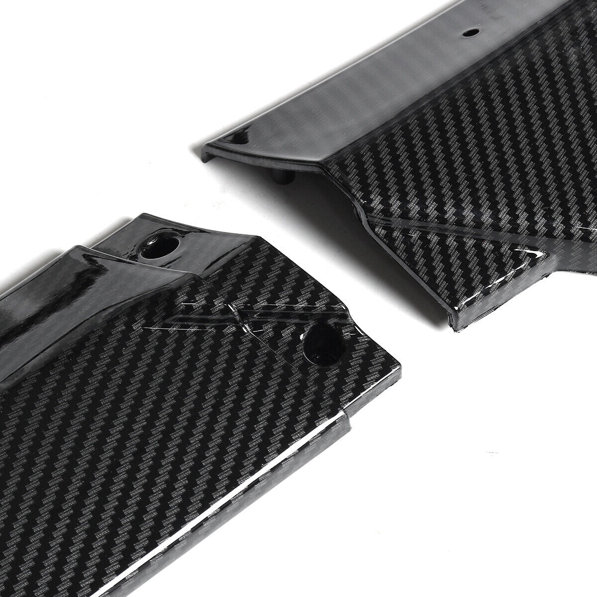 💪SPLITTER ADATTO PER MERCEDES C CLASS W204 NERO CARBON💪