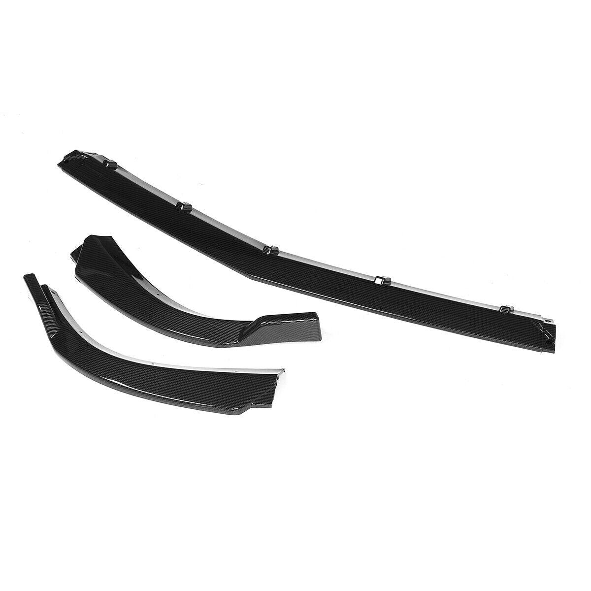 💪SPLITTER ADATTO PER MERCEDES C CLASS W204 NERO CARBON💪