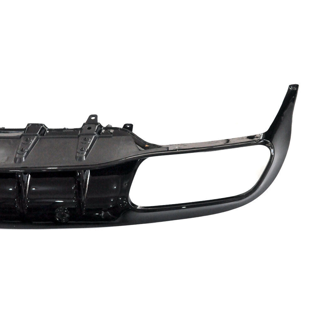 ✔️DIFFUSORE + TERMINALI ADATTO PER MERCEDES C C205 A205 NERO LUCIDO+ARGENTO✔️