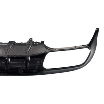 ✔️DIFFUSORE + TERMINALI ADATTO PER MERCEDES C C205 A205 NERO LUCIDO+ARGENTO✔️