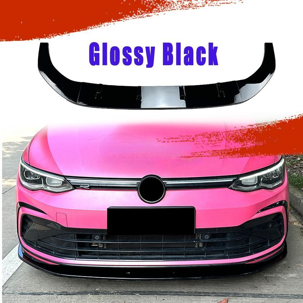 ⭐SPLITTER ADATTO PER VW GOLF VIII GTI R 2019+ ABS NERO LUCIDO⭐