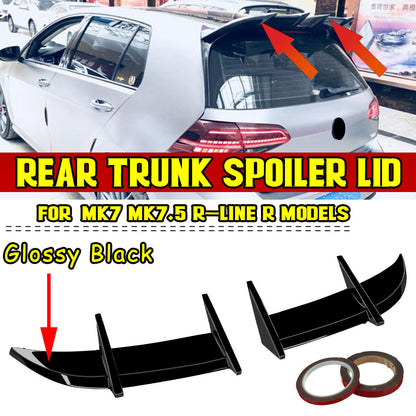 ⭐SPOILER POSTERIORE ADATTO PER VW MK7 Ⅶ R R-LINE2013-2020 NERO LUCIDO⭐