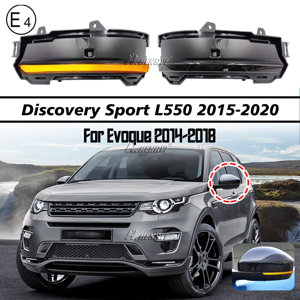 💚FRECCE LATERA ADATTO PER DISCOVERY L550 EVOQUE VELAR PROGRESSIVE A LED FUME’