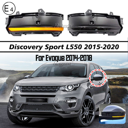 💚FRECCE LATERA ADATTO PER DISCOVERY L550 EVOQUE VELAR PROGRESSIVE A LED FUME’