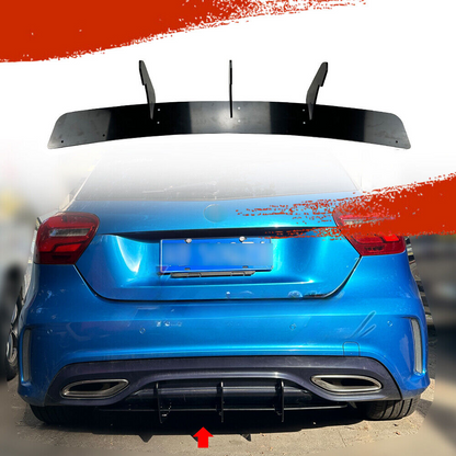 🤩REAR DIFFUSER FOR MERCEDES BENZ A CLASS W176 AMG 2012-2015 BLACK ABS🤩