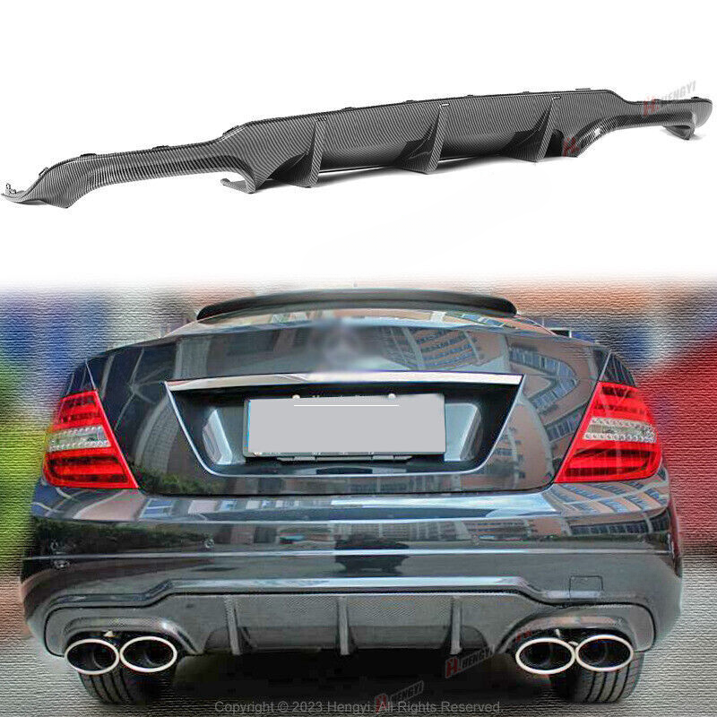 ⭐DIFFUSORE POSTERIORE PER MERCEDES CLASSE C C204 W204 2012-2015 color carbonio⭐